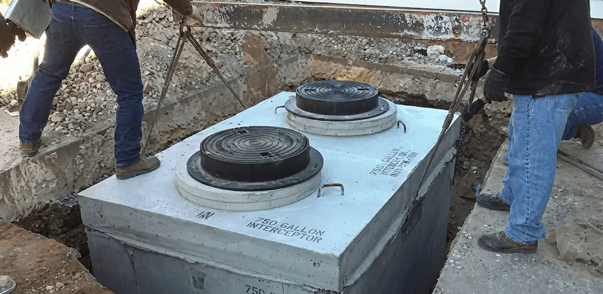Grease trap installation for a commercial property drainage system in Fort Lauderdale, FL